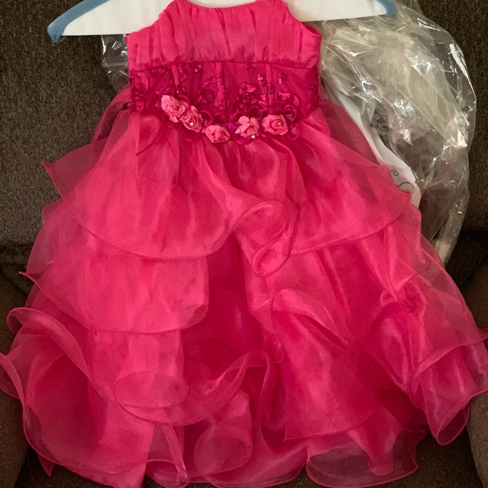 Hot pink dress